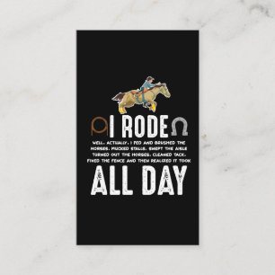 Carte De Visite Horse Riding Pony Funny Horseback Horse Lover