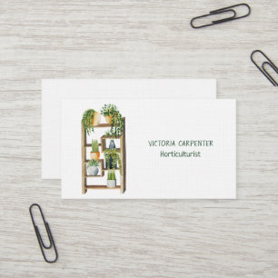 Carte De Visite Horticulteur Plantes verts