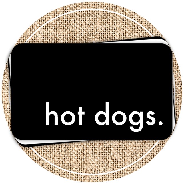 Carte De Visite hot dogs. (Créateur téléchargé)