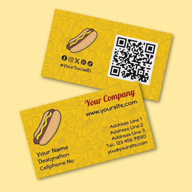 Carte De Visite Hotdog (Créateur téléchargé)