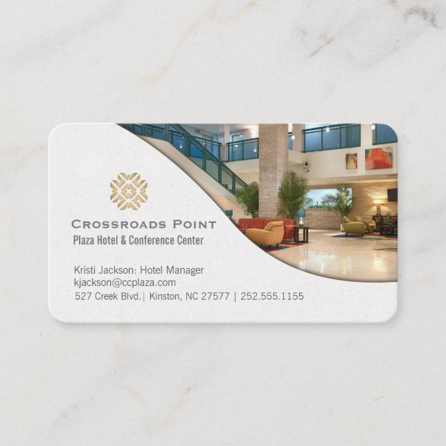 Carte De Visite Hôtel Contemporain Lobby (Devant)
