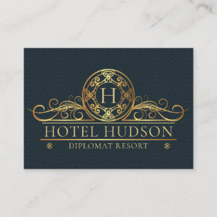 Carte De Visite Hôtel Gold de luxe