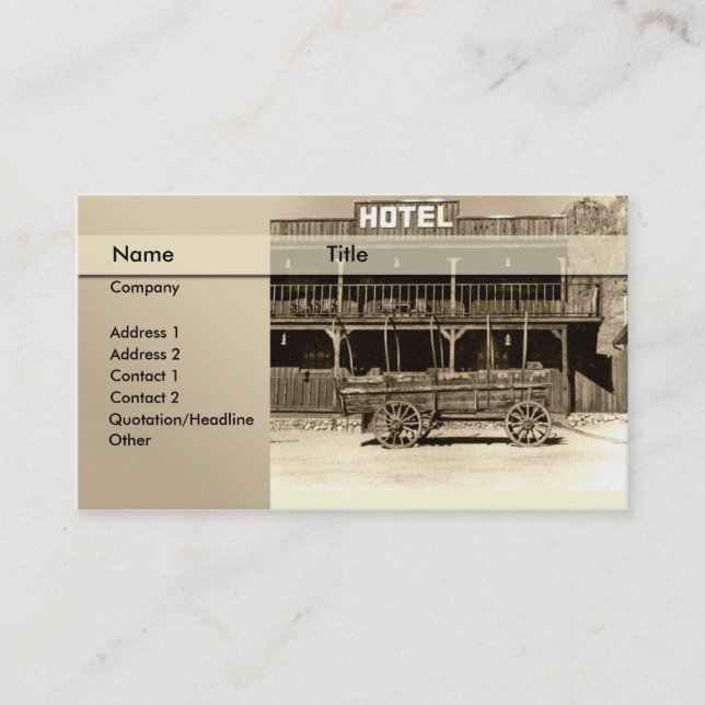 Carte De Visite hôtel \ lit - et - petit déjeuner \ pension (Devant)