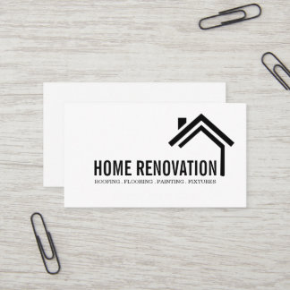 Carte De Visite House Home Remodeling Renovation Construction Busi