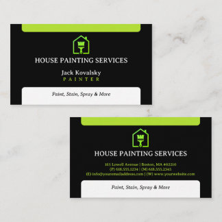 Carte De Visite House Painting Services | Paint Rollel