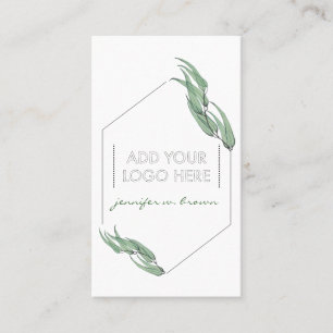 Carte De Visite Huiles Essentielles Eucalyptus Logo personnalisé f