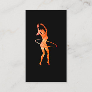 Carte De Visite Hula Hoop Artiste Femmes Filles Hooping