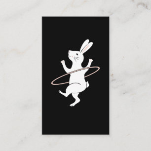 Carte De Visite Hula Hoop Bunny Hooping Girls Hoop Danse