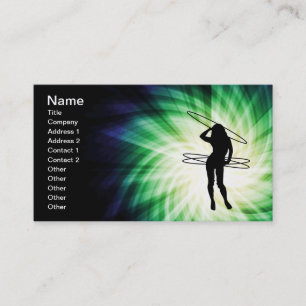 Carte De Visite Hula Hoop Girl ; Cool