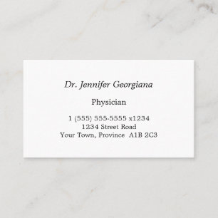 Carte de visite humble, simple et professionnel