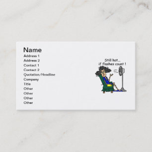 Carte De Visite Humour de bouffée de chaleur