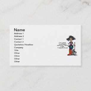 Carte De Visite Humour ménager