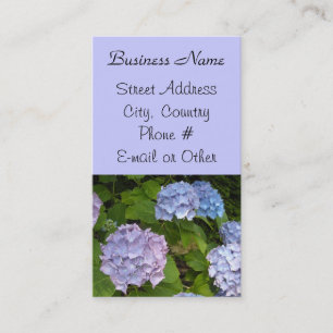 Carte De Visite Hydrangea Mauve Clair