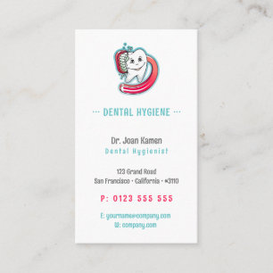 Carte De Visite Hygiène dentaire pour enfants Dentiste