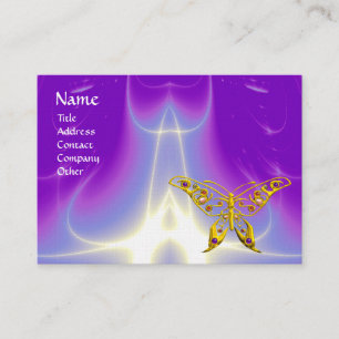 Carte De Visite HYPER BOUTEILLE / VAGUES LUMINEUSES, Rose, Violet,