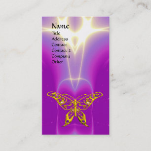 Carte De Visite HYPER BUTTERFLY rose, violet, Violette légère
