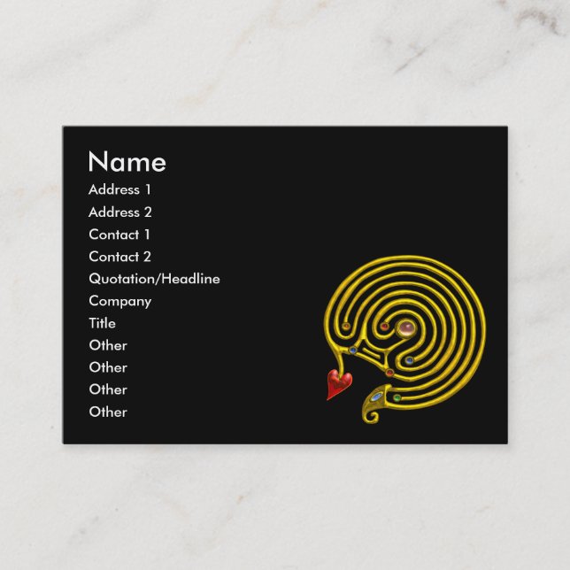 CARTE DE VISITE HYPER LABYRINTH (Devant)