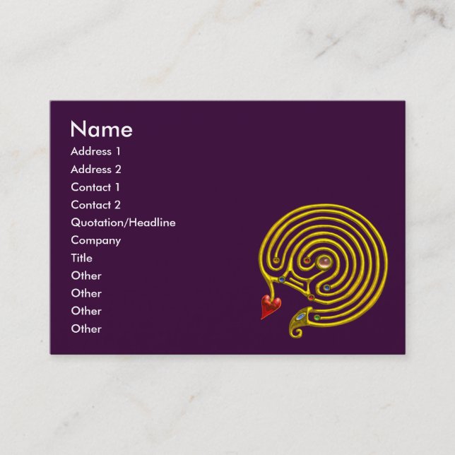 CARTE DE VISITE HYPER LABYRINTH (Devant)
