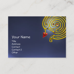 Carte De Visite HYPER LABYRINTH TOPAZ, noir rouge bleu