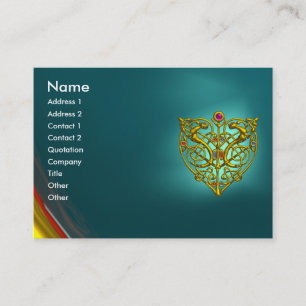 Carte De Visite HYPER VALENTINE AQUAMARINE, bleu