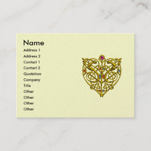 CARTE DE VISITE HYPER VALENTINE, COEUR DE COEUR D'AIGUILLE DE CELT