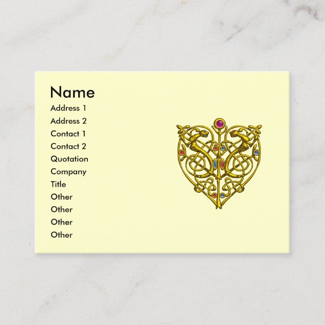CARTE DE VISITE HYPER VALENTINE / CRÈME DE COEUR DU COIN DE CELTIQ (Devant)