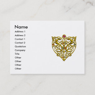 Carte De Visite HYPER VALENTINE, noir et blanc jaune