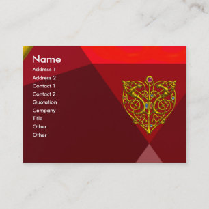 Carte De Visite HYPER VALENTINE RUBY 2, rouge