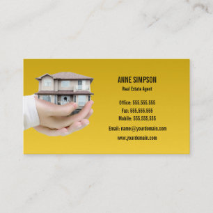 Carte De Visite Hypothèque jaune/Carte de visite immobilier
