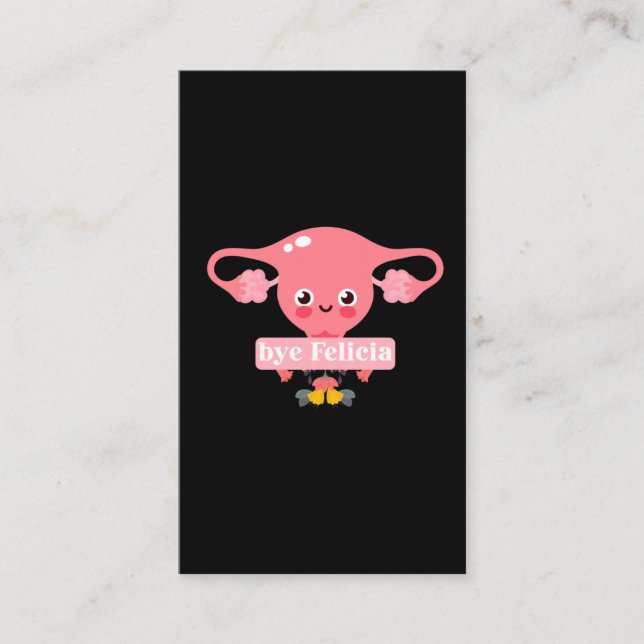 Carte De Visite Hystectomie Chirurgie Récupération Uterus Felicia (Devant)