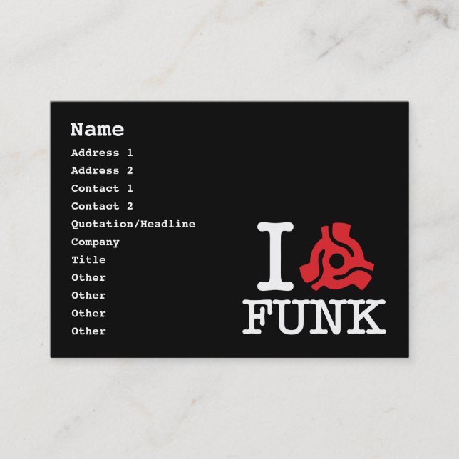 Carte De Visite I 45 Adaptateur Funk (Devant)