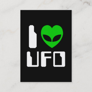 Carte De Visite I Alien Heart UFO