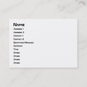 Carte De Visite I Heart Geek ASCII ART