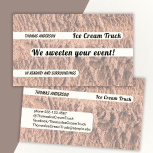 Carte De Visite Ice Cream Choco Design Mix