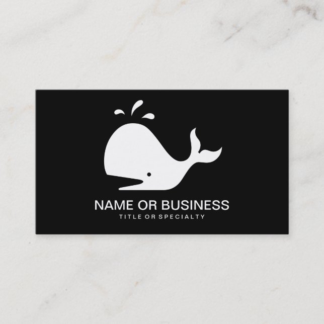 Carte De Visite icône baleine (Devant)