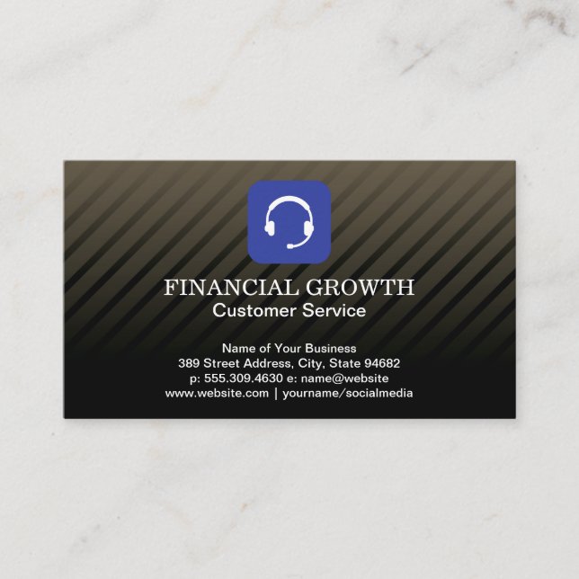 Carte De Visite Icône Casque (Devant)