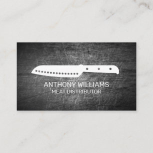 Carte De Visite Icône Chef Knife   Métal écaillé