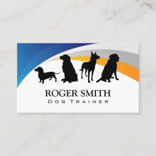 Carte De Visite Icône Chiens   Formation animale