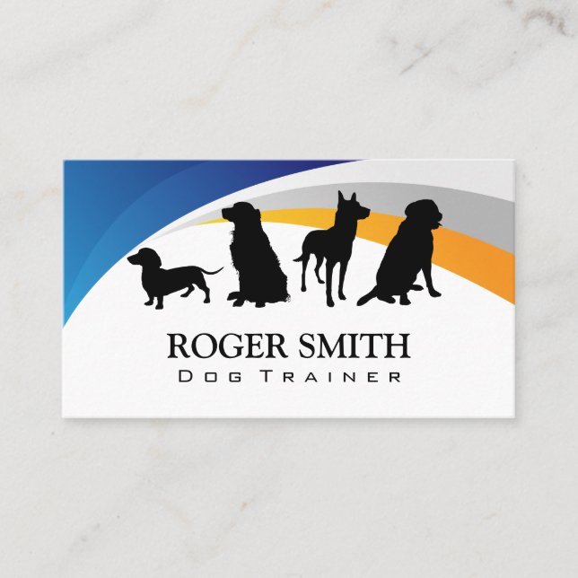 Carte De Visite Icône Chiens | Formation animale (Devant)