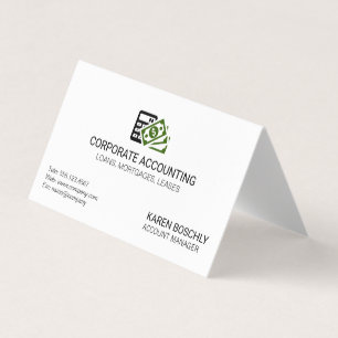 Carte De Visite Icône Comptabilité