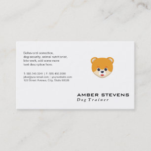 Carte De Visite Icône Cutesy Doggy