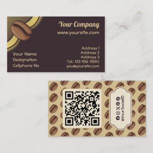 Carte De Visite Icône de café