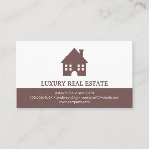 Carte De Visite Icône de maison de ville Agent immobilier