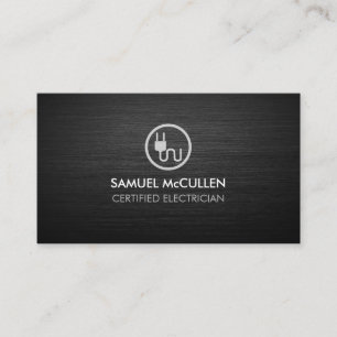 Carte De Visite Icône de prise électrique Électricien 