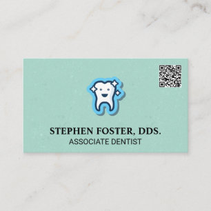 Carte De Visite Icône dent mousseuse   Code QR