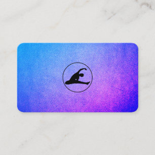 Carte De Visite Icône d'étirement du yoga