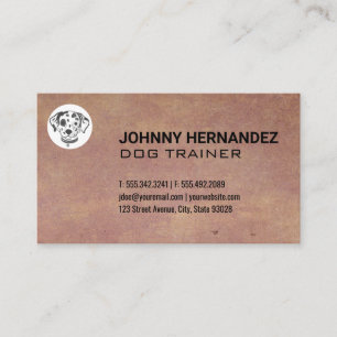 Carte De Visite Icône Doggy   Entraîneur de chiens   Services anim
