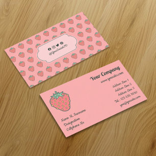 Carte de visite Icône fraise