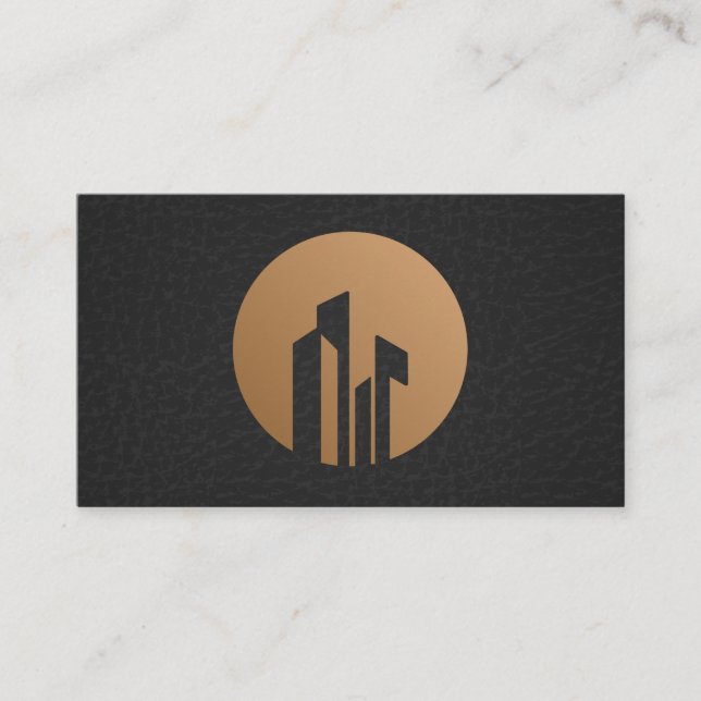 Carte De Visite Icône Logo Immobilier (Devant)