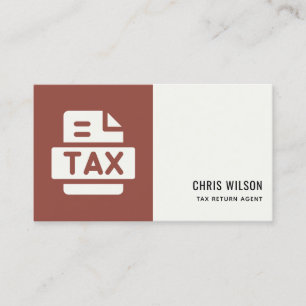 CARTE DE VISITE ICÔNE PRÉPARER DE L'AGENT DE DÉCLARATION DE TAXE M
